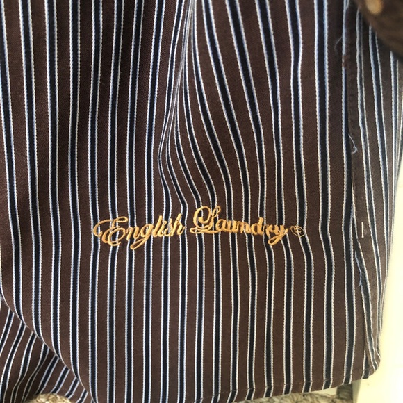English Laundry Striped Long Sleeve Button Shirt - Picture 5 of 5